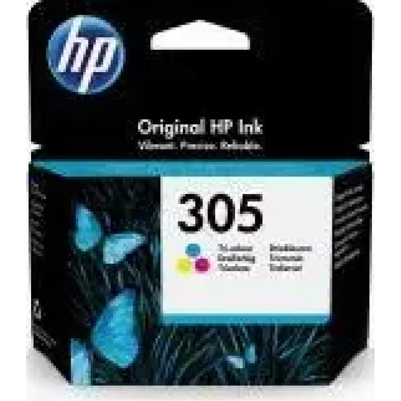 HP 305 1 vnt. Originalios standartinės talpos žalsvai mėlynos, purpurinės, geltonos spalvos