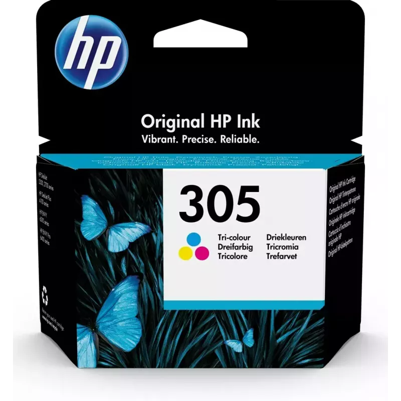 HP 305 1 vnt. Originalios standartinės talpos žalsvai mėlynos, purpurinės, geltonos spalvos