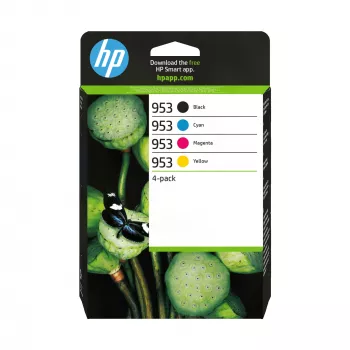 HP 953 4-pack Juoda/Žydra/Magenta/Geltona Originali rašalo kasetės
