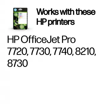HP 953 4-pack Juoda/Žydra/Magenta/Geltona Originali rašalo kasetės