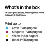 HP 912 4 pakuotė Juoda / Žydra / Purpurinė / Geltona Originalios rašalo kasetės