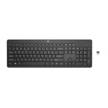 HP 230 belaidė klaviatūra, pilno dydžio, belaidė, membraninė, juoda