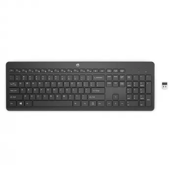 HP 230 belaidė klaviatūra, pilno dydžio, belaidė, membraninė, juoda