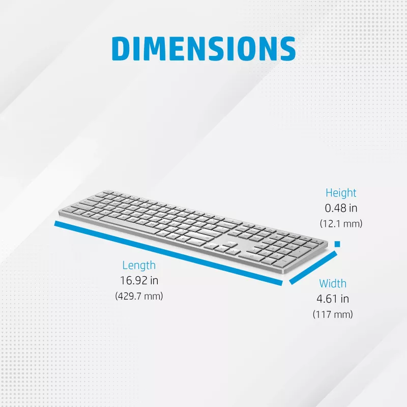 HP 970 programuojama belaidė klaviatūra