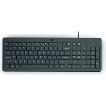 HP 150 Laidinė klaviatūra Pilno dydžio USB Juoda 664R5AA#ABD