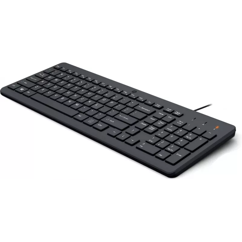 HP 150 Laidinė klaviatūra Pilno dydžio USB Juoda 664R5AA#ABD