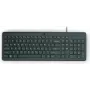 HP 150 laidinė klaviatūra, pilno dydžio, USB, juoda, 1 m laidas