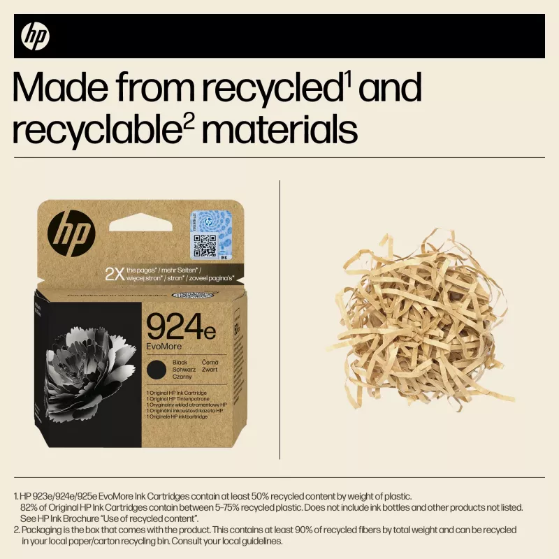 HP 924e EvoMore juodas Originalius rašalo kasetė