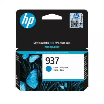 HP 937 Žydra rašalo kasetė — Originali HP 4S6W2NE#SE1, išeiga iki 800 puslapių