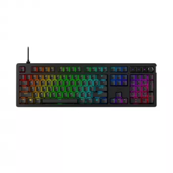 Žaidimų klaviatūra Kingston HP HyperX Alloy Rise modelis 7G7A3AA#ABD — kompaktiška laidinė mechaninė klaviatūra, EAN 0197192333853