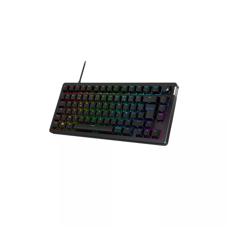 Mechaninė žaidimų klaviatūra Kingston (HyperX) Alloy Rise 75 — kompaktiškas 75% išdėstymas, laidinė, modelis 7G7A4AA#ABD