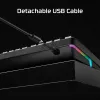 Mechaninė žaidimų klaviatūra Kingston (HyperX) Alloy Rise 75 — kompaktiškas 75% išdėstymas, laidinė, modelis 7G7A4AA#ABD