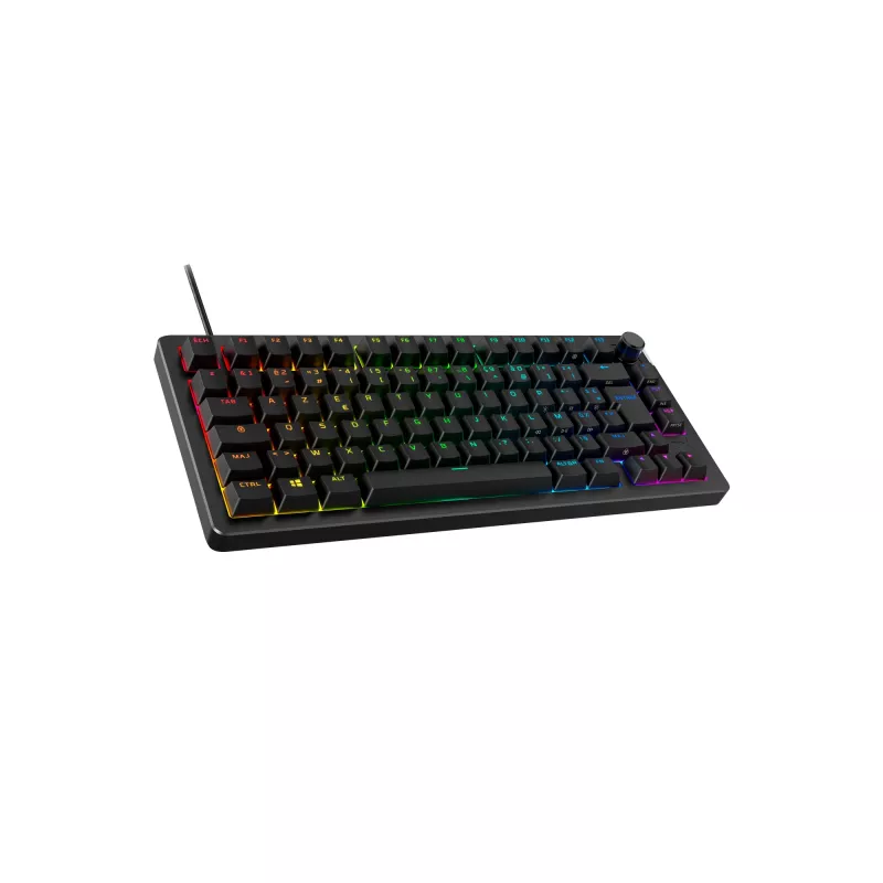 Mechaninė žaidimų klaviatūra Kingston (HyperX) Alloy Rise 75 — kompaktiškas 75% išdėstymas, laidinė, modelis 7G7A4AA#ABD