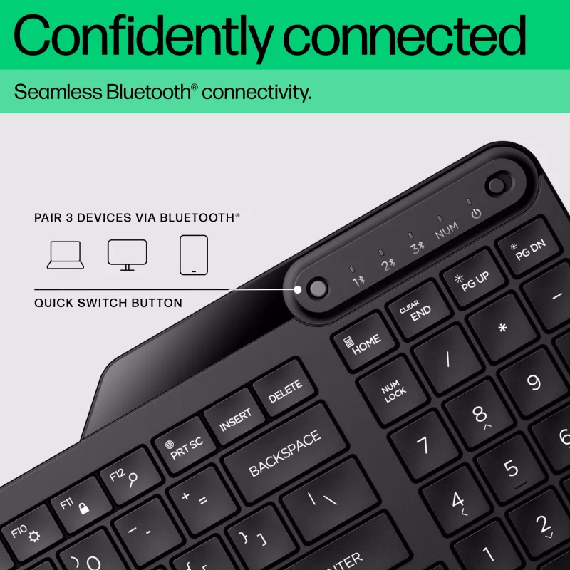 HP 460 kelių įrenginių Bluetooth klaviatūra