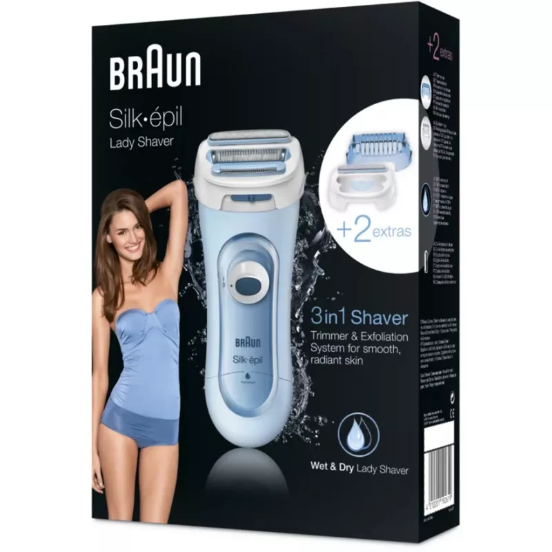 Braun Silk-epil LS 5160 moteriškas skustuvas, mėlynas