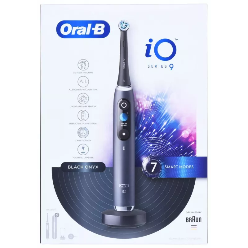 „Oral-B iO9 Juoda Onyx“ dantų šepetėlis