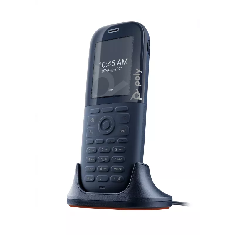 HP Poly Rove 30 DECT telefono ragelis, juodas, TFT, 240 x 320 pikselių, ENERGY STAR, 300 val., 18 val.