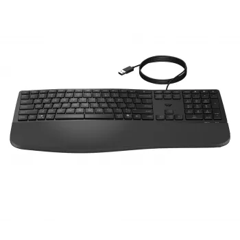HP 480 Comfort laidinė klaviatūra, pilno dydžio, USB, juoda, 1,5 m