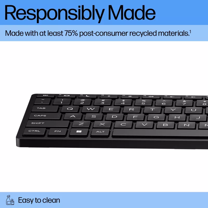 Laidinė klaviatūra HP 320K — Pilno dydžio USB, tiesus išdėstymas, 1,8 m laidas, juoda