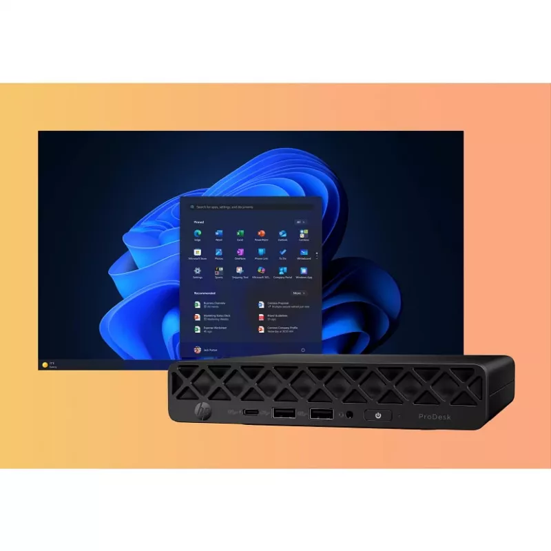 Kompiuteris HP ProDesk 4 G1i AI Mini Core Ultra 5 225T RAM 16GB SSD 512GB Intel Graphics OS Win 11 Pro