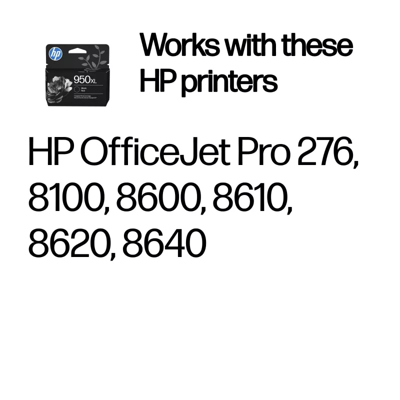 Originalius HP 950XL didelės talpos juodos spalvos rašalo kasetė (CN045AE#LS3) rašaliniams spausdintuvams