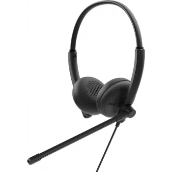 DELL WH125 ausinės su mikrofonu, laidinės, ant galvos, biurui / skambučių centrui, USB Type-A, juodos