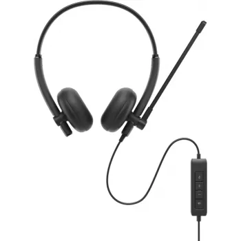 DELL WH125 ausinės su mikrofonu, laidinės, ant galvos, biurui / skambučių centrui, USB Type-A, juodos