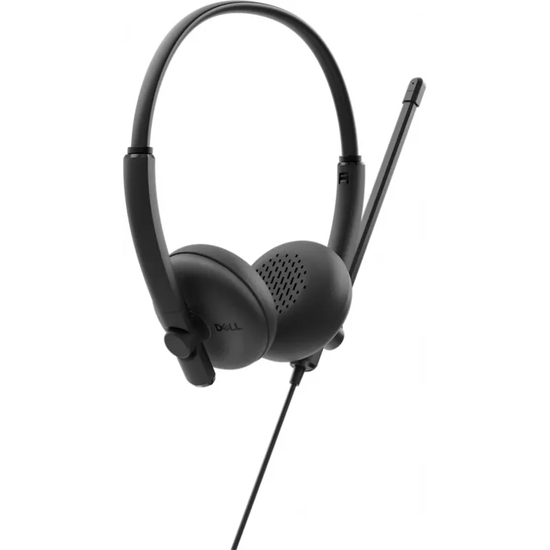 DELL WH125 ausinės su mikrofonu, laidinės, ant galvos, biurui / skambučių centrui, USB Type-A, juodos