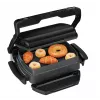 Kontaktinė kepsninė Tefal GC7148 — 2000 W, nerūdijančio plieno korpusas, stačiakampė, reguliuojamas termostatas, grotelių viršutinis paviršius, 365×365×175 mm