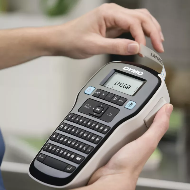 DYMO LabelManager ™ 160 QWERTZ, QWERTZ, D1, terminis perkėlimas, 180 x 180 DPI, 12 mm/sek, juoda, sidabrinė