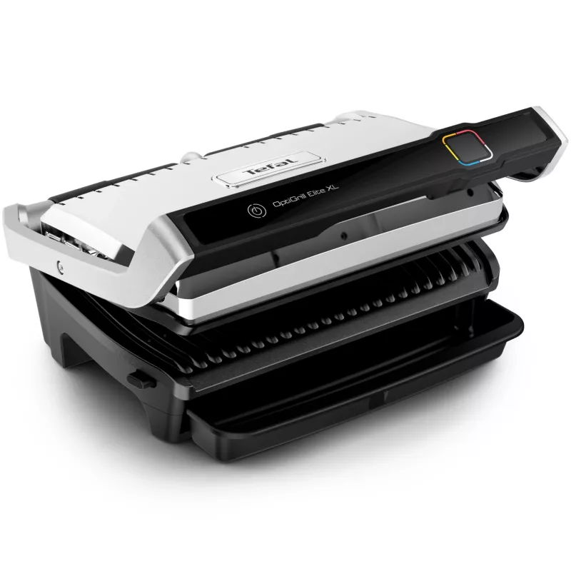 Kontaktinis grilis Tefal OptiGrill Elite XL GC760D — nerūdijantis plienas, 800 cm² paviršius, 2200 W