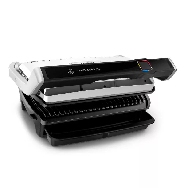 Kontaktinis grilis Tefal OptiGrill Elite XL GC760D — nerūdijantis plienas, 800 cm² paviršius, 2200 W