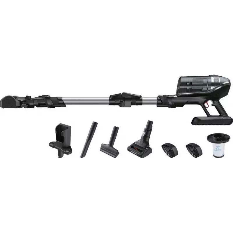 Rowenta X-Force RH9958 2-in-1 stick vacuum baterija Dry HEPA Bagless 0.9 L Juoda, Pilka