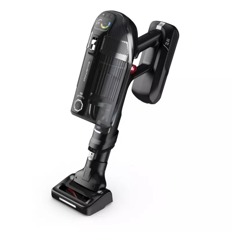 Rowenta X-Force RH9958 2-in-1 stick vacuum baterija Dry HEPA Bagless 0.9 L Juoda, Pilka
