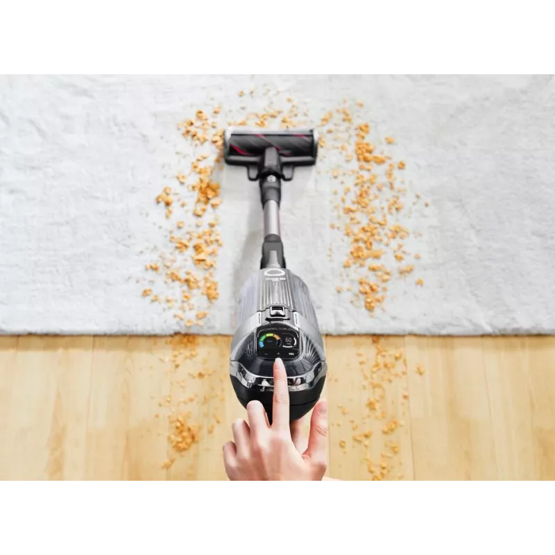 Rowenta X-Force RH9958 2-in-1 stick vacuum baterija Dry HEPA Bagless 0.9 L Juoda, Pilka