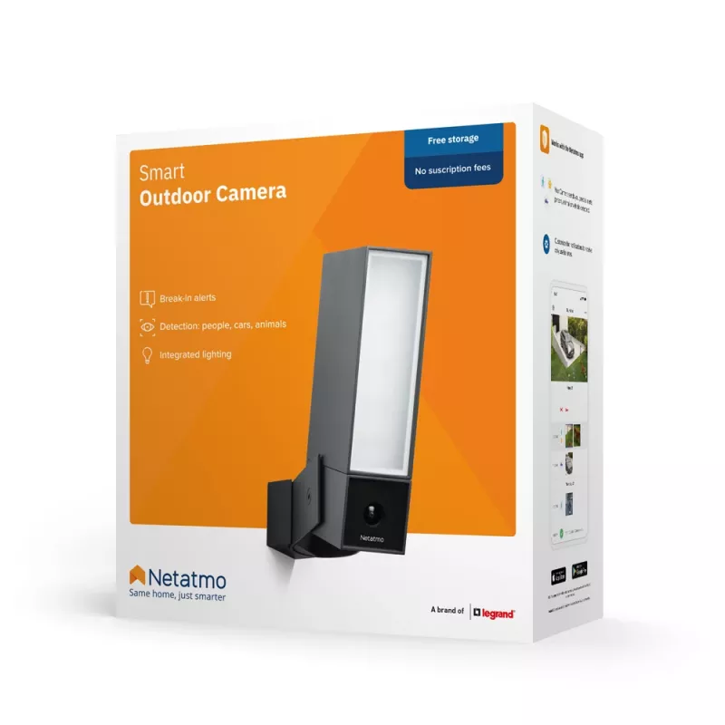 Netatmo Presence Box IP apsaugos kamera Lauko 1920 x 1080 pikselių Sieninė