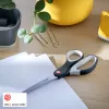 Leitz Cosy Titanium biuro žirklės 205 mm, suaugusiems, tiesus kirpimas, viengubos, pilkos, nerūdijantis plienas, biuro žirklės