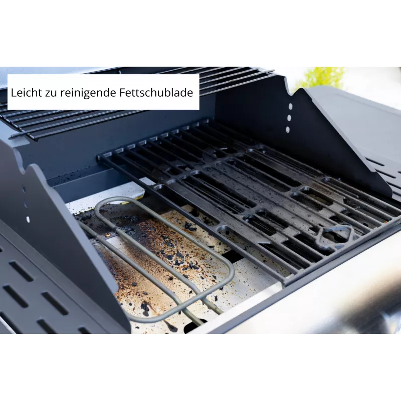 Unold 58595 Barbecue Grill-Wagen BUDDY vežimėlis elektrinis juodas, nerūdijantis plienas 2600 W