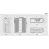 LevelOne 6 prievadų gigabitinio pramoninio komutatoriaus, 1 x SFP, 1 x SFP/RJ45 Combo, -40°C iki 75°C, DIN bėgelio