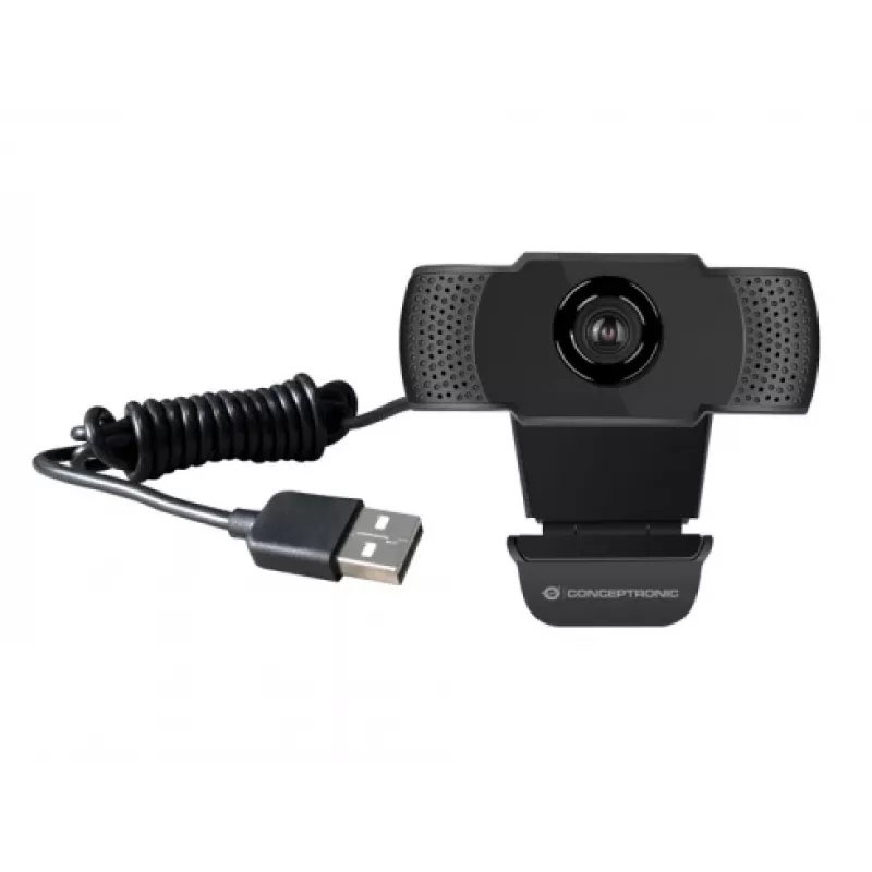 Conceptronic AMDIS 1080P Full HD internetinė kamera su mikrofonu, 2 MP, 1920 x 1080 pikselių, Full HD, 30 kadrų/s, 1280x720@30kadrų/s, 1920x1080@30kadrų/s, M-JPEG, YUV