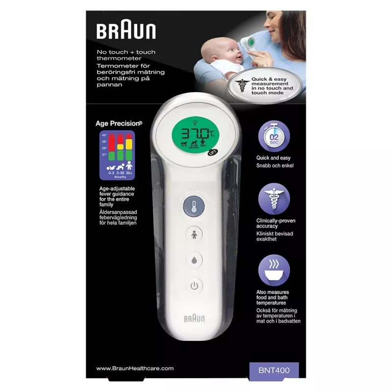 Braun BNT400 nuotolinis jutiklis baltas kaktai