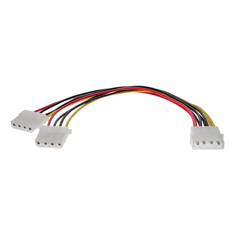 InLine vidinis maitinimo Y laidas 1x 5,25 col. Molex / 2x 5,25 col. Molex 0,20 m