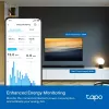 Išmanusis kištukas TP‑Link Tapo Mini P110M — „Wi‑Fi“/„Bluetooth“ išmanusis vidaus lizdas, 16 A, 100–240 V, 3680 W, baltas