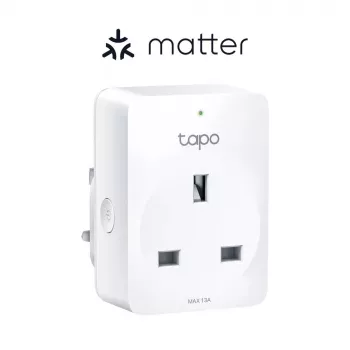 Išmanusis kištukas TP‑Link Tapo Mini P110M — „Wi‑Fi“/„Bluetooth“ išmanusis vidaus lizdas, 16 A, 100–240 V, 3680 W, baltas