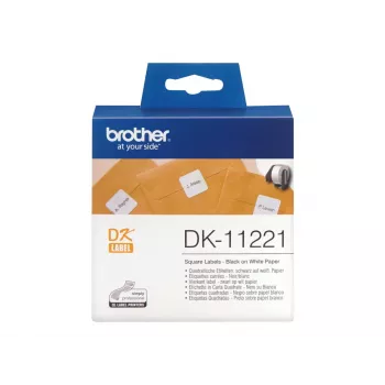 Kvadratinė popierinė etiketė Brother DK11221