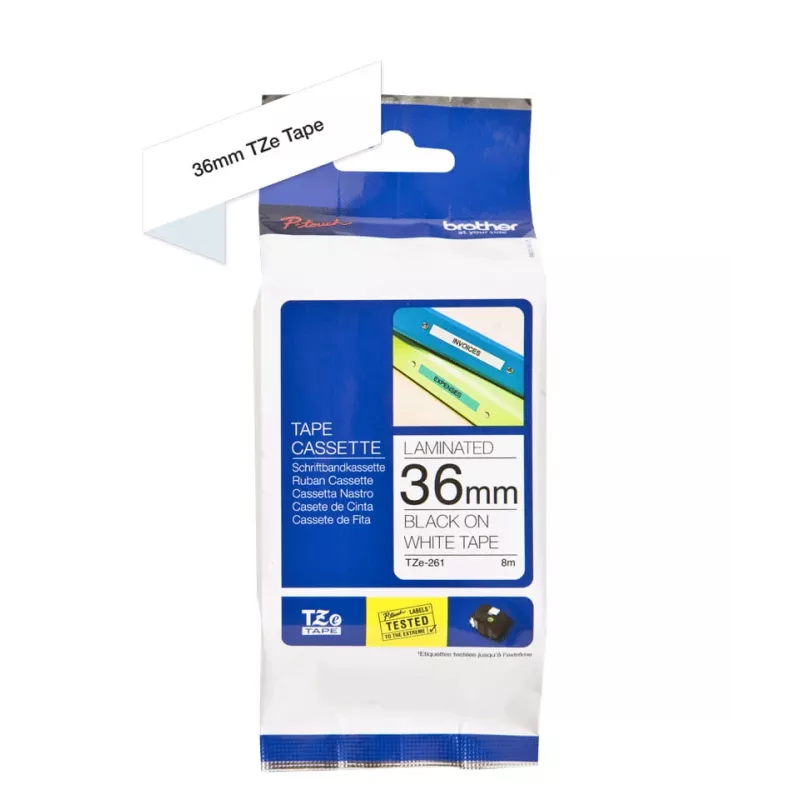 Brother TZE261 White