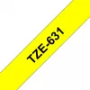 Lipdukų juosta Brother TZe-631 (TZe) 12 mm x 8 m, juoda ant geltonos