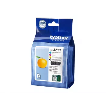 Kasetė Brother LC3211VALDR juoda, žydra, purpurinė, geltona