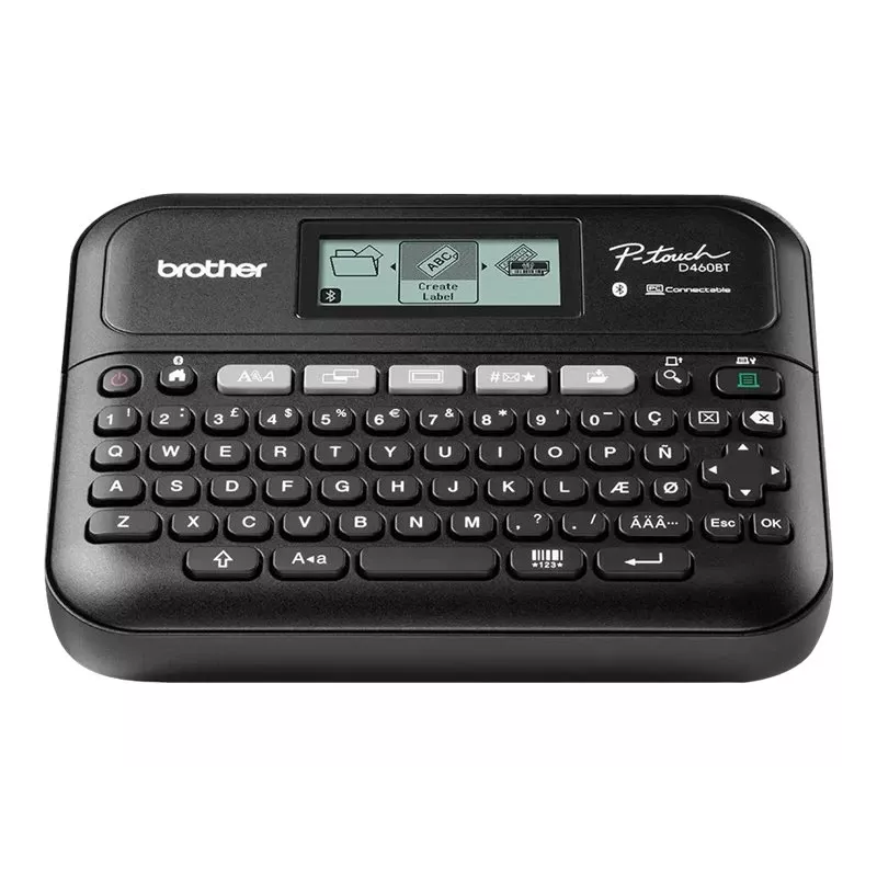 Etikečių spausdintuvas Brother PT-D460BTVP terminis perkelimas 180×180 DPI 30 mm/s laidinis ir Bluetooth QWERTY TZe juosta