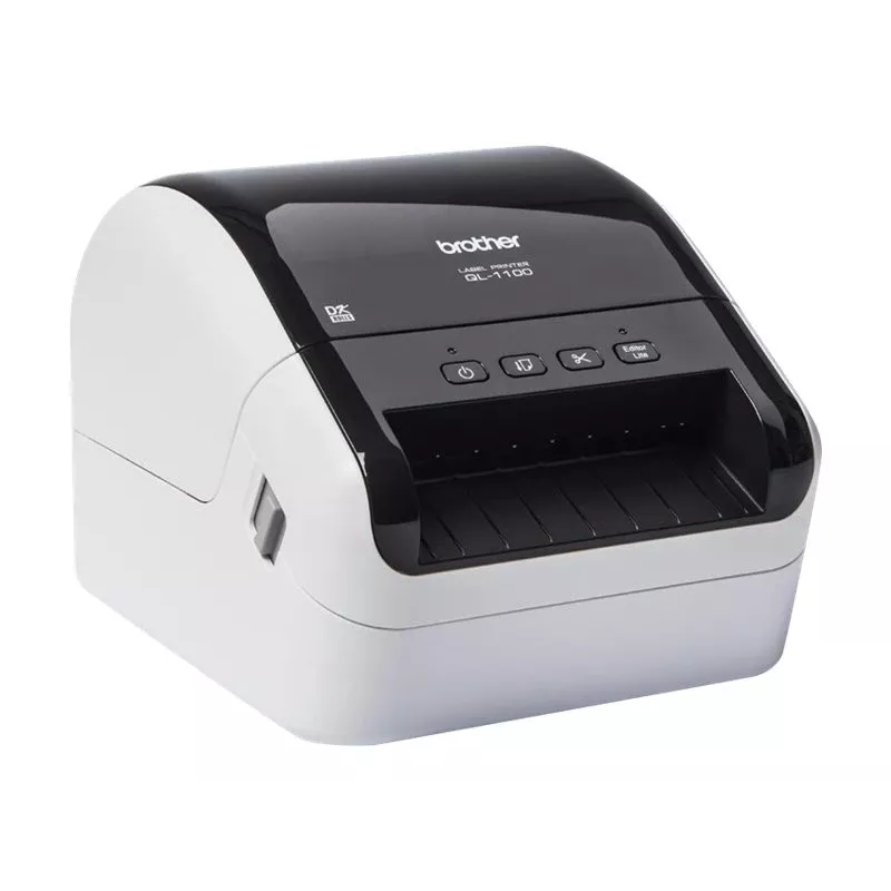 Etikečių spausdintuvas Brother QL-1100 Tiesioginis terminis 300 x 300 DPI 110 mm/sek. Laidinis DK